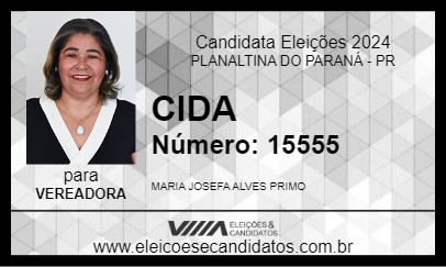 Candidato CIDA  2024 - PLANALTINA DO PARANÁ - Eleições