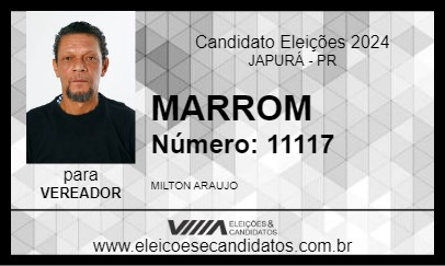 Candidato MARROM 2024 - JAPURÁ - Eleições