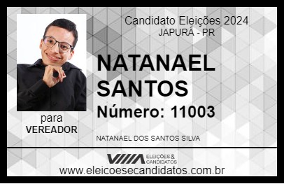 Candidato NATANAEL SANTOS 2024 - JAPURÁ - Eleições