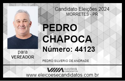 Candidato PEDRO CHAPOCA 2024 - MORRETES - Eleições