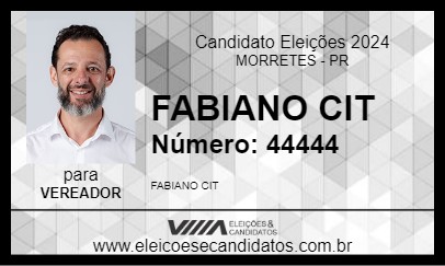 Candidato FABIANO CIT 2024 - MORRETES - Eleições