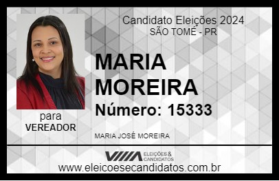 Candidato MARIA MOREIRA 2024 - SÃO TOMÉ - Eleições