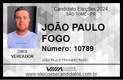 Candidato JOÃO PAULO  FOGO 2024 - SÃO TOMÉ - Eleições