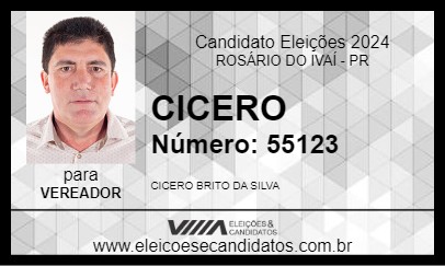 Candidato CICERO 2024 - ROSÁRIO DO IVAÍ - Eleições