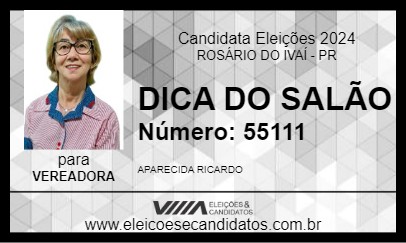 Candidato DICA DO SALÃO 2024 - ROSÁRIO DO IVAÍ - Eleições