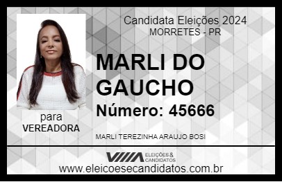 Candidato MARLI DO GAUCHO 2024 - MORRETES - Eleições