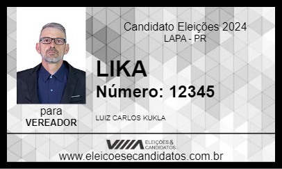 Candidato LIKA 2024 - LAPA - Eleições