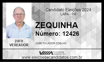 Candidato ZEQUINHA 2024 - LAPA - Eleições