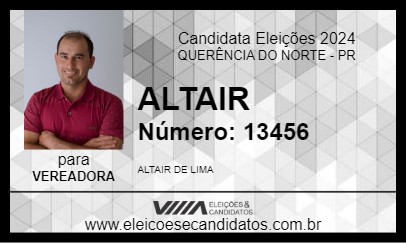 Candidato ALTAIR 2024 - QUERÊNCIA DO NORTE - Eleições