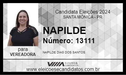 Candidato NAPILDE 2024 - SANTA MÔNICA - Eleições