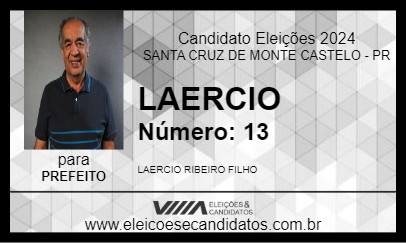 Candidato LAERCIO 2024 - SANTA CRUZ DE MONTE CASTELO - Eleições