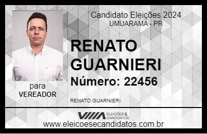 Candidato RENATO GUARNIERI 2024 - UMUARAMA - Eleições