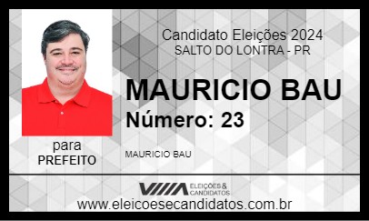 Candidato MAURICIO BAU 2024 - SALTO DO LONTRA - Eleições