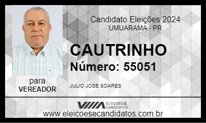 Candidato CAUTRINHO 2024 - UMUARAMA - Eleições