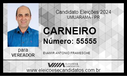 Candidato CARNEIRO 2024 - UMUARAMA - Eleições