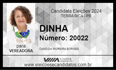 Candidato DINHA 2024 - TERRA RICA - Eleições