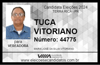 Candidato TUCA VITORIANO 2024 - TERRA RICA - Eleições