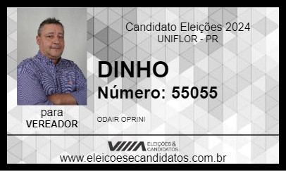 Candidato DINHO 2024 - UNIFLOR - Eleições