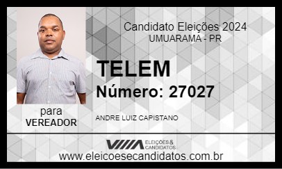 Candidato TELEM 2024 - UMUARAMA - Eleições