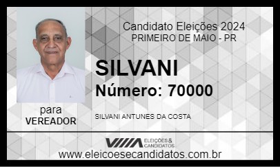 Candidato SILVANI 2024 - PRIMEIRO DE MAIO - Eleições