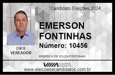 Candidato EMERSON FONTINHAS 2024 - PRESIDENTE CASTELO BRANCO - Eleições