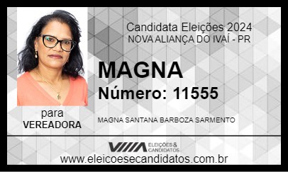 Candidato MAGNA 2024 - NOVA ALIANÇA DO IVAÍ - Eleições