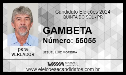 Candidato GAMBETA 2024 - QUINTA DO SOL - Eleições