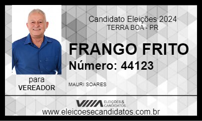 Candidato FRANGO FRITO 2024 - TERRA BOA - Eleições