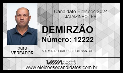 Candidato DEMIRZÃO 2024 - JATAIZINHO - Eleições