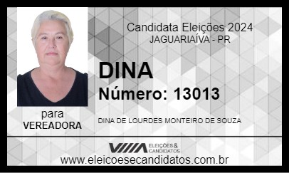 Candidato DINA 2024 - JAGUARIAÍVA - Eleições