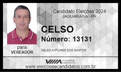 Candidato CELSO 2024 - JAGUARIAÍVA - Eleições