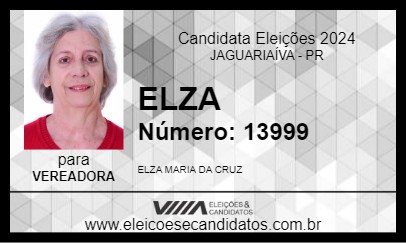 Candidato ELZA 2024 - JAGUARIAÍVA - Eleições