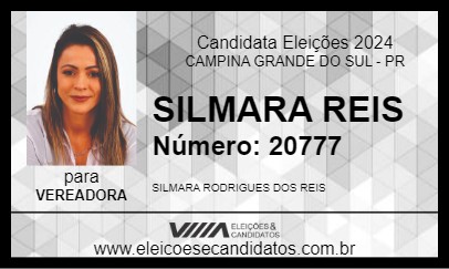 Candidato SILMARA REIS 2024 - CAMPINA GRANDE DO SUL - Eleições