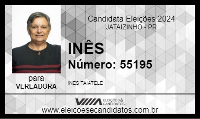 Candidato INÊS 2024 - JATAIZINHO - Eleições