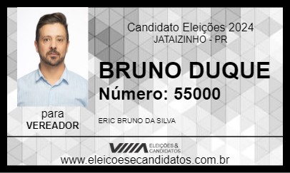 Candidato BRUNO DUQUE 2024 - JATAIZINHO - Eleições