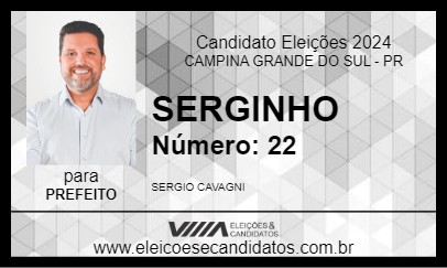 Candidato SERGINHO 2024 - CAMPINA GRANDE DO SUL - Eleições