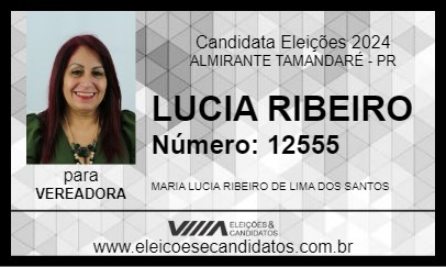 Candidato LUCIA RIBEIRO 2024 - ALMIRANTE TAMANDARÉ - Eleições