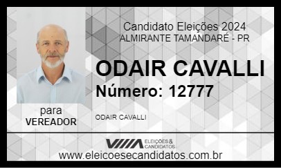 Candidato ODAIR CAVALLI 2024 - ALMIRANTE TAMANDARÉ - Eleições