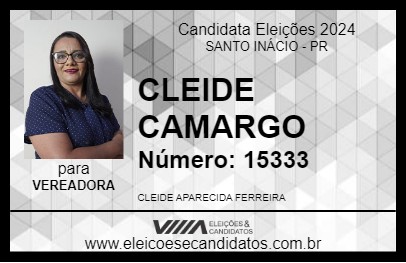 Candidato CLEIDE CAMARGO 2024 - SANTO INÁCIO - Eleições