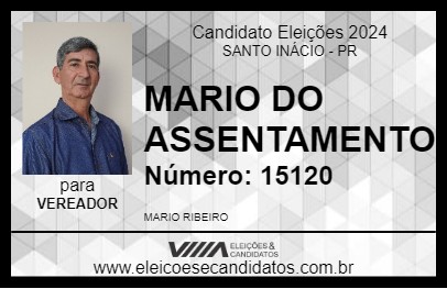 Candidato MARIO DO ASSENTAMENTO 2024 - SANTO INÁCIO - Eleições