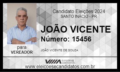 Candidato JOÃO VICENTE 2024 - SANTO INÁCIO - Eleições