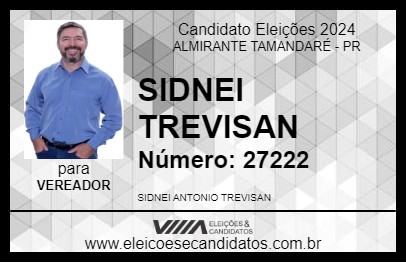 Candidato SIDNEI TREVISAN 2024 - ALMIRANTE TAMANDARÉ - Eleições