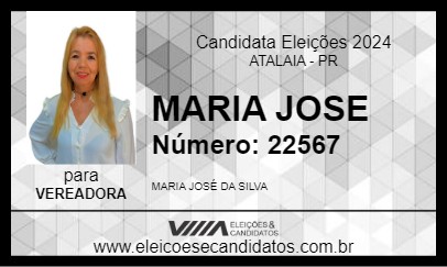 Candidato MARIA JOSE 2024 - ATALAIA - Eleições