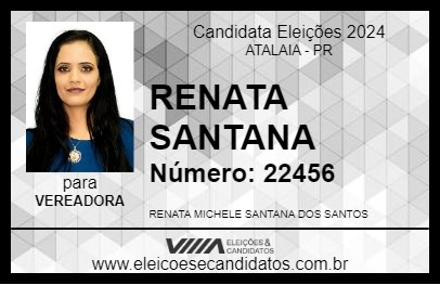 Candidato RENATA SANTANA 2024 - ATALAIA - Eleições