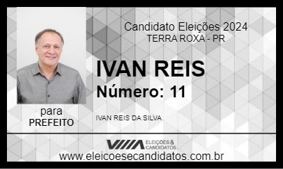 Candidato IVAN REIS 2024 - TERRA ROXA - Eleições