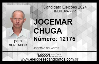 Candidato JOCEMAR CHUGA 2024 - IMBITUVA - Eleições