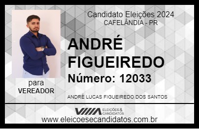 Candidato ANDRÉ FIGUEIREDO 2024 - CAFELÂNDIA - Eleições