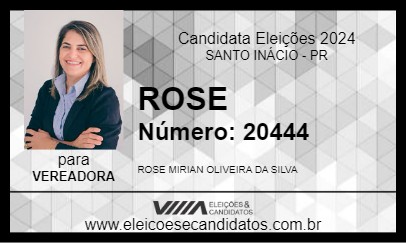 Candidato ROSE 2024 - SANTO INÁCIO - Eleições