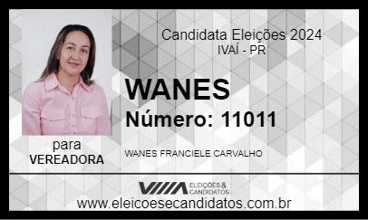 Candidato WANES 2024 - IVAÍ - Eleições