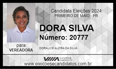 Candidato DORA SILVA 2024 - PRIMEIRO DE MAIO - Eleições